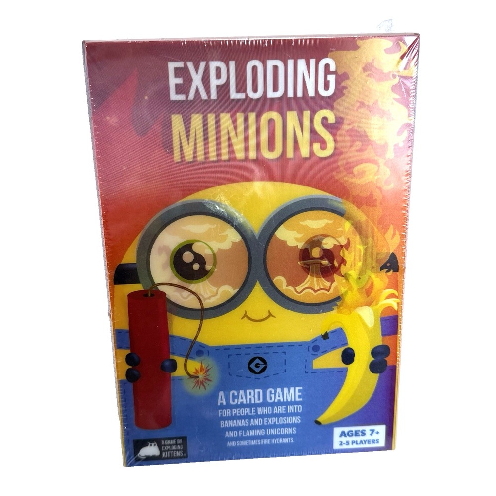 New Exploding Minions by Exploding Kittens Family Fun Card Game Box Gift Sealed
